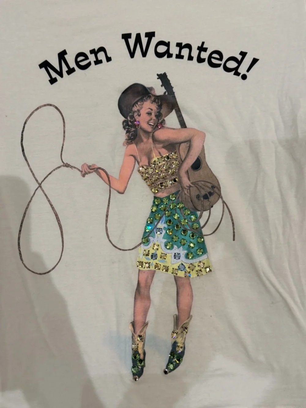 Yellow Graphic Men Wanted Tee - Casual Short Sleeve Shirt